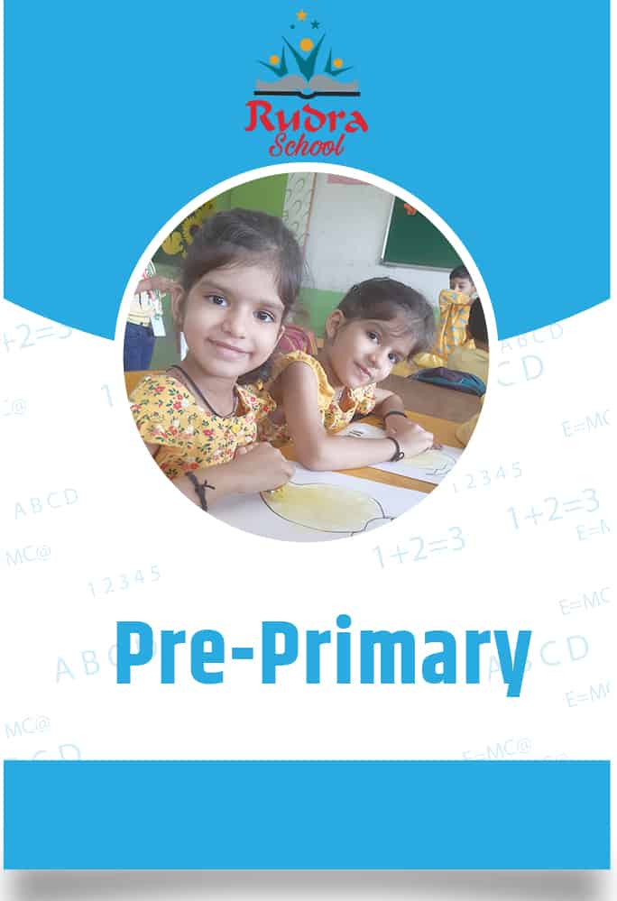 Pre primary classroom learning at Rudra The Practical School CBSE school in Nashik